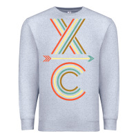 Heather Grey X-Country Design For Cross Country Runners and Coaches Premium Sweatshirt - ArtMosaic