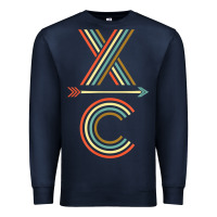 Navy X-Country Design For Cross Country Runners and Coaches Premium Sweatshirt - ArtMosaic