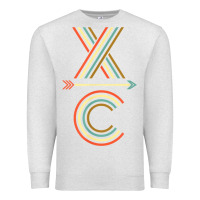Oatmeal Heather X-Country Design For Cross Country Runners and Coaches Premium Sweatshirt - ArtMosaic