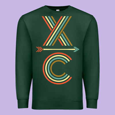 X-country Design For Cross Country Runners And Coaches Premium Sweatshirt Designed By Artmosaic