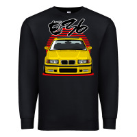 Black Yellow E36 Premium Sweatshirt - ArtMosaic