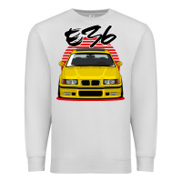 Dove Grey Yellow E36 Premium Sweatshirt - ArtMosaic