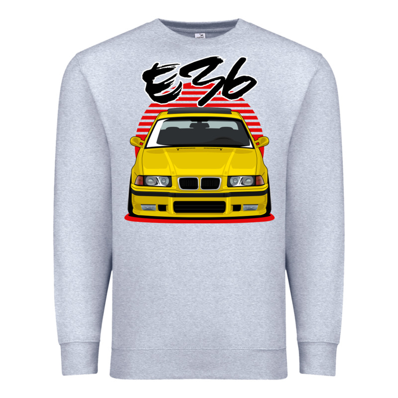 Yellow E36 Premium Sweatshirt by ArtMosaic | Teevron