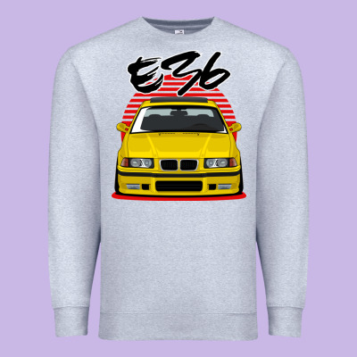 Yellow E36 Premium Sweatshirt Designed By Artmosaic