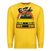 Lemon Yellow E36 Premium Sweatshirt - ArtMosaic
