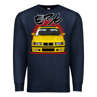 Navy Yellow E36 Premium Sweatshirt - ArtMosaic