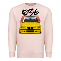 Pale Pink Yellow E36 Premium Sweatshirt - ArtMosaic