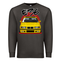 Smoke Yellow E36 Premium Sweatshirt - ArtMosaic