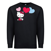 Black kitty Premium Sweatshirt - ArtMosaic