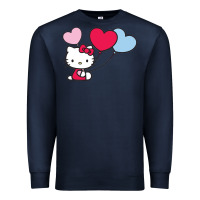 Navy kitty Premium Sweatshirt - ArtMosaic