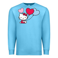 Ocean Blue kitty Premium Sweatshirt - ArtMosaic