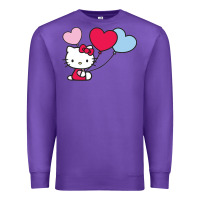 Purple kitty Premium Sweatshirt - ArtMosaic