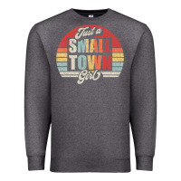 Charcoal Heather Limited Edition Retro Vintage Just A Small Town Girl Premium Sweatshirt - ArtMosaic