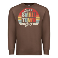 Chestnut Limited Edition Retro Vintage Just A Small Town Girl Premium Sweatshirt - ArtMosaic