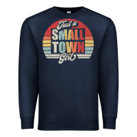 Navy Limited Edition Retro Vintage Just A Small Town Girl Premium Sweatshirt - ArtMosaic