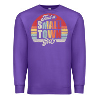 Purple Limited Edition Retro Vintage Just A Small Town Girl Premium Sweatshirt - ArtMosaic