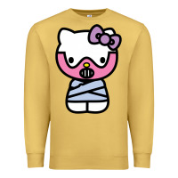 Antique Gold hell kitty cute devil Premium Sweatshirt - ArtMosaic