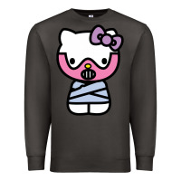 Smoke hell kitty cute devil Premium Sweatshirt - ArtMosaic