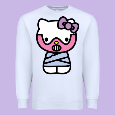 Hell Kitty Cute Devil Premium Sweatshirt Designed By Artmosaic
