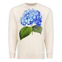 Sandshell Blue  hydrangea Premium Sweatshirt - ArtMosaic
