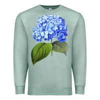 Seafoam Blue  hydrangea Premium Sweatshirt - ArtMosaic