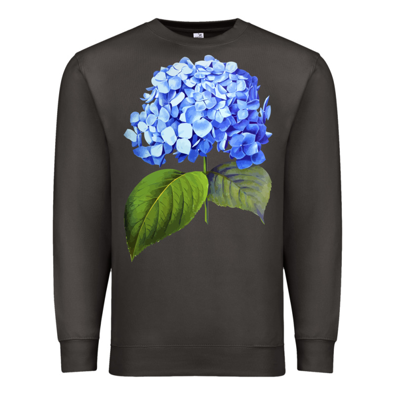 Blue  Hydrangea Premium Sweatshirt by ArtMosaic | Teevron