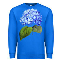 True Royal Blue  hydrangea Premium Sweatshirt - ArtMosaic