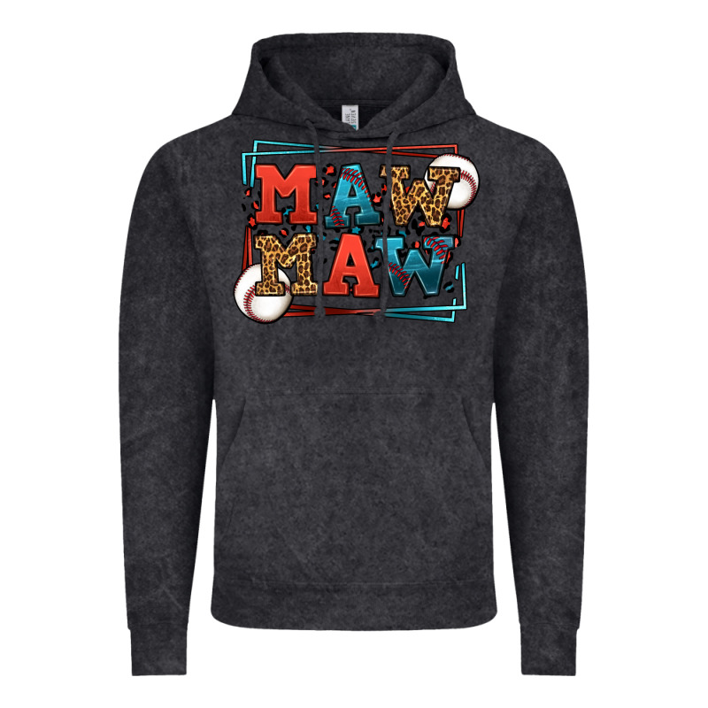 Baseball Mawmaw Leopard Frame Vintage Hoodie by LillyAllenDesigns | Teevron