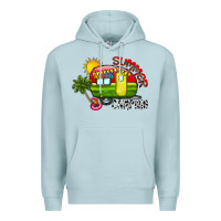 Blue Mist summer camping Premium Hoodie - CowhideDigitalArt