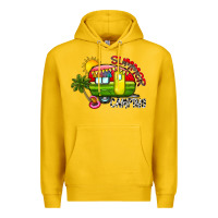 Lemon summer camping Premium Hoodie - CowhideDigitalArt