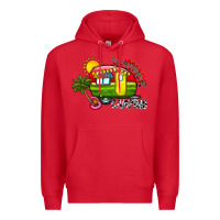 Red summer camping Premium Hoodie - CowhideDigitalArt