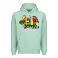 Seafoam summer camping Premium Hoodie - CowhideDigitalArt