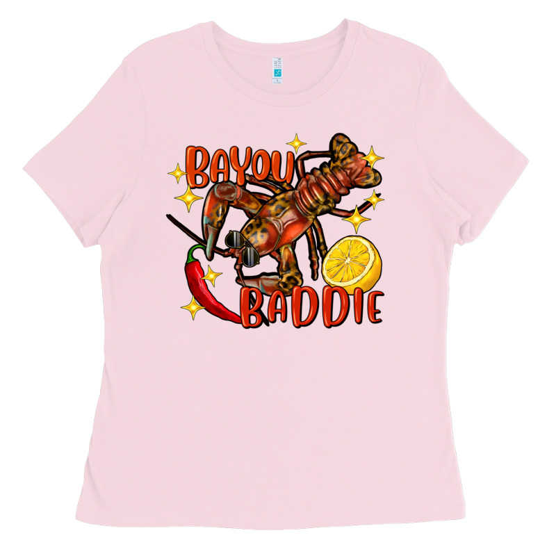 Crawfish Bayou Baddie Ladies Tee by FaDigitalArtStudio | Teevron