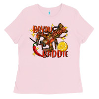 Bubblegum Pink Crawfish bayou baddie Ladies Tee - FaDigitalArtStudio