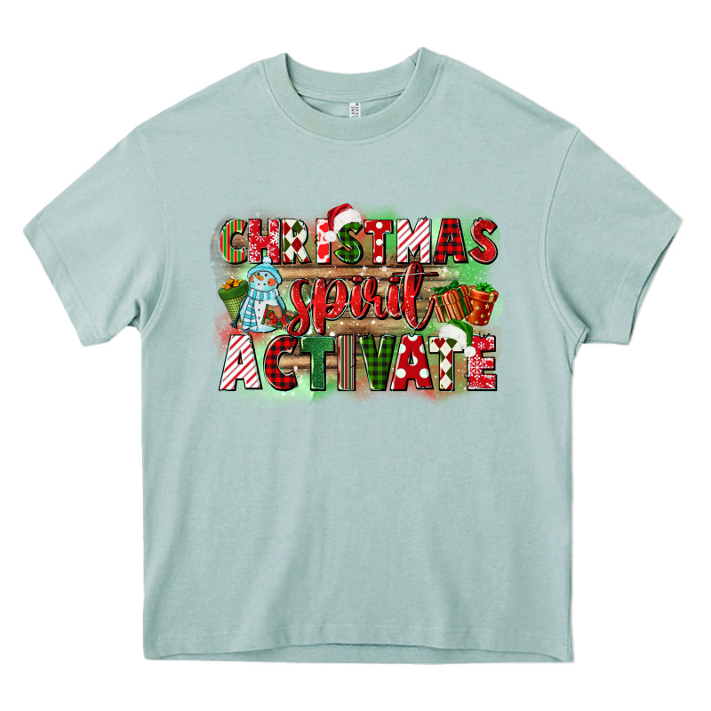 Christmas Spirit Activate Heavy Core Tee by CowGirlArtShop | Teevron