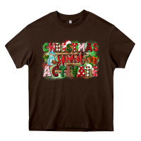 Chocolate Brown christmas spirit activate Heavy Core Tee - CowGirlArtShop