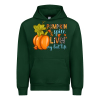 Forest Green Pumpkin spice and livin' my best life Urban Hoodie - RanaPortraitStore