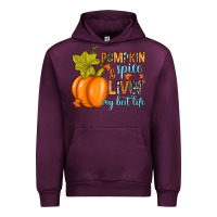 Mauve Wine Pumpkin spice and livin' my best life Urban Hoodie - RanaPortraitStore