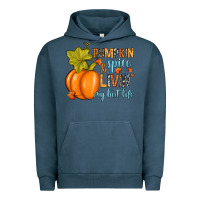 Pigment Midnight Navy Pumpkin spice and livin' my best life Urban Hoodie - RanaPortraitStore