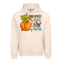 Sandshell Pumpkin spice and livin' my best life Urban Hoodie - RanaPortraitStore
