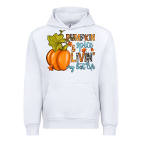 White Pumpkin spice and livin' my best life Urban Hoodie - RanaPortraitStore
