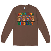 Chestnut Its Okay To Be Different Long Sleeve Tee - CowhideDigitalArt