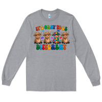 Heather Grey Its Okay To Be Different Long Sleeve Tee - CowhideDigitalArt