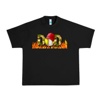 Black Baseball And Softball Dad Libbey Glass Urban Heavy Tee - BundleAndBundleShop