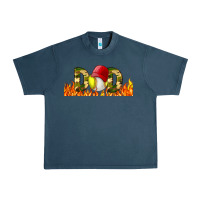 Midnight Navy Baseball And Softball Dad Libbey Glass Urban Heavy Tee - BundleAndBundleShop