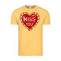Vintage Mustard valentine's day hearts 6 Vintage Tee - FaDigitalArtStudio