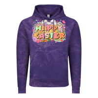 Cloud Purple Happy Easter Vintage Hoodie - LillyAllenDesigns