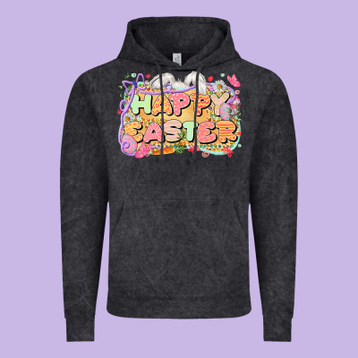 Happy Easter Vintage Hoodie Designed By Lillyallendesigns