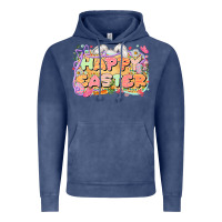Vintage Denim Happy Easter Vintage Hoodie - LillyAllenDesigns