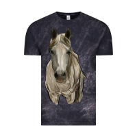 Cloud Black horse Vintage Tee - RanaPortraitStore